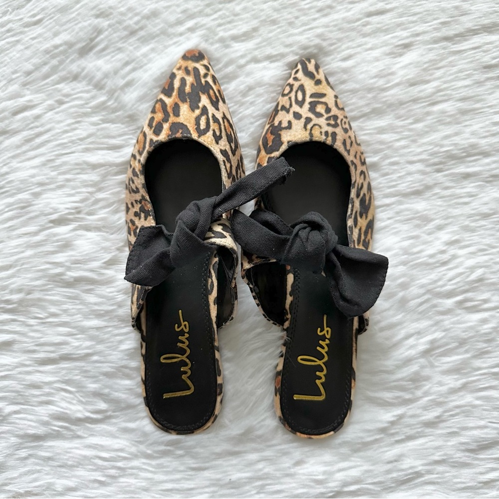 Lulu’s Animal Print Slip On Sandals Womens Size 7 - Picture 4 of 7